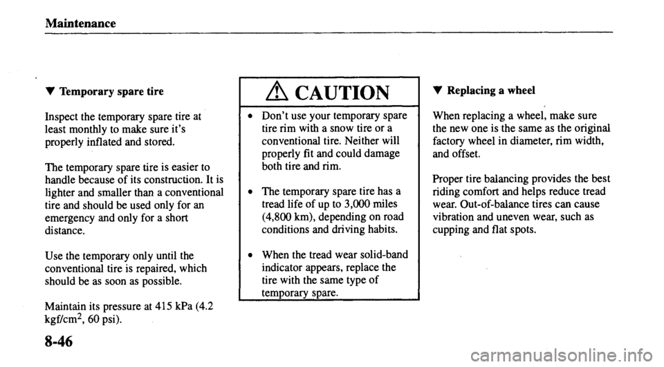 MAZDA MODEL 626 2000  Owners Manual 