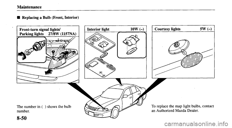 MAZDA MODEL 626 2000  Owners Manual 
