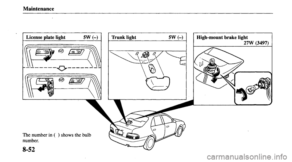 MAZDA MODEL 626 2000  Owners Manual 