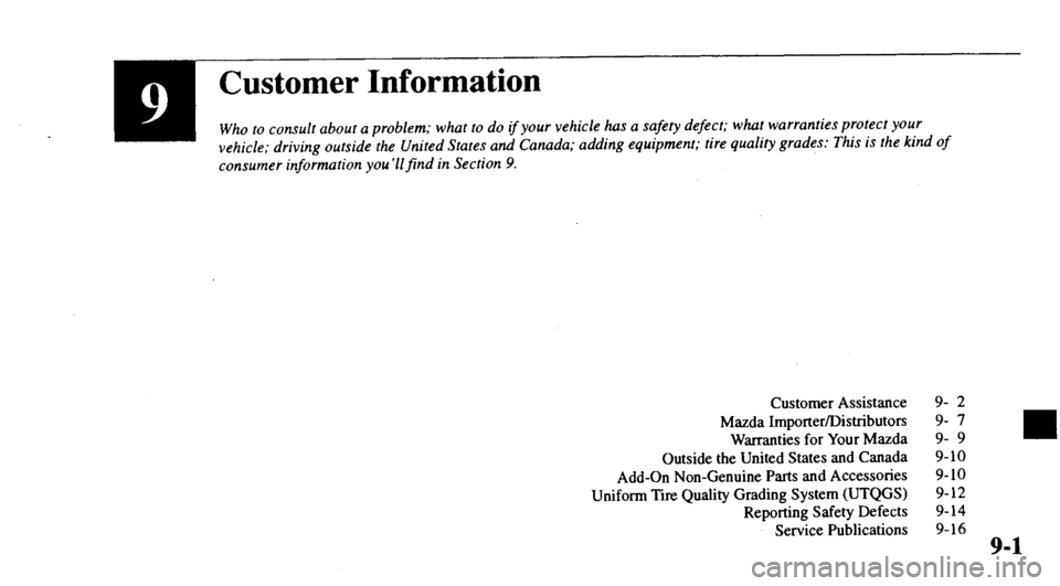 MAZDA MODEL 626 2000  Owners Manual 