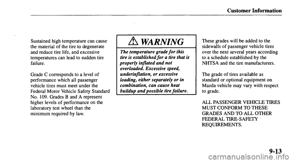 MAZDA MODEL 626 2000  Owners Manual 