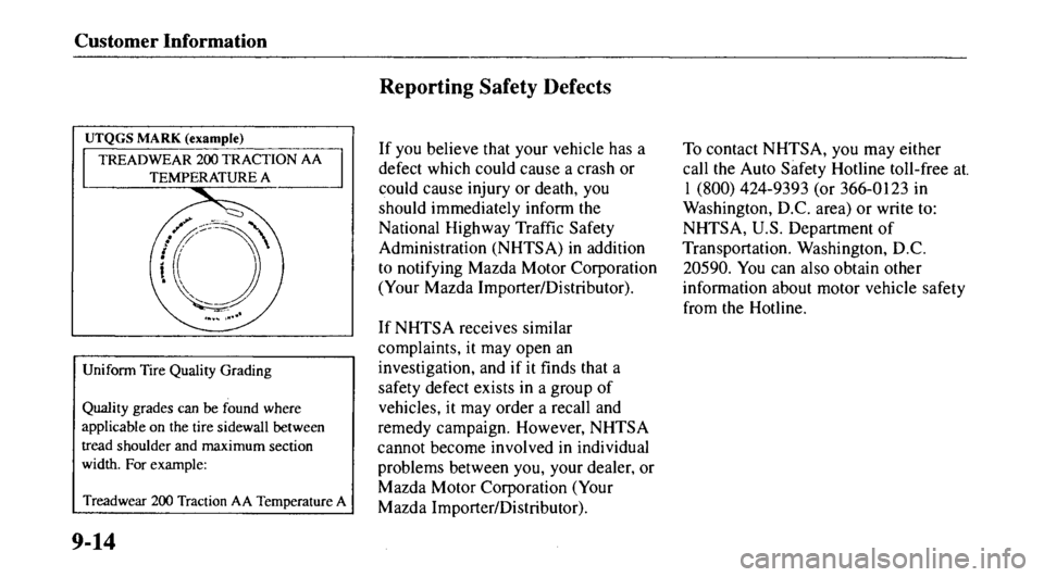 MAZDA MODEL 626 2000  Owners Manual 