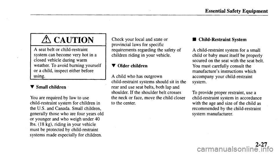 MAZDA MODEL 626 2000 Service Manual 