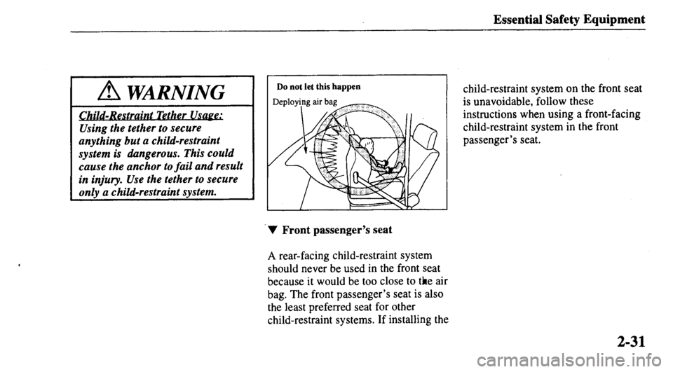 MAZDA MODEL 626 2000 Service Manual 