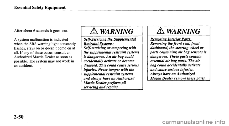 MAZDA MODEL 626 2000 Repair Manual 