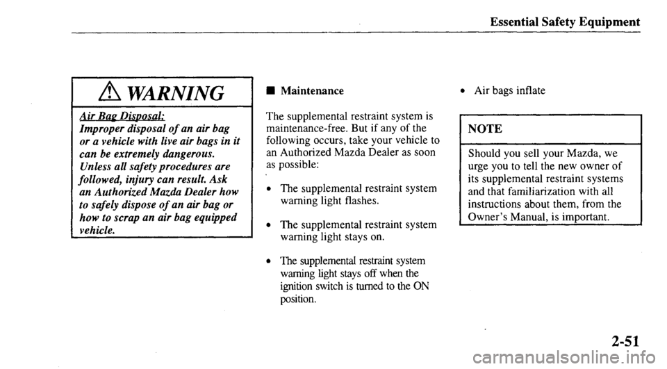 MAZDA MODEL 626 2000 Repair Manual 
