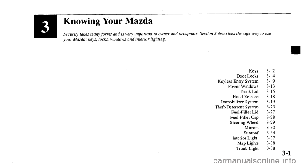 MAZDA MODEL 626 2000 Repair Manual 