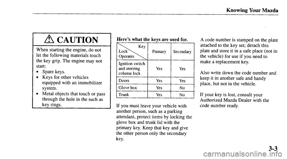MAZDA MODEL 626 2000 Repair Manual 