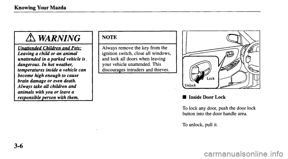 MAZDA MODEL 626 2000 Manual PDF 