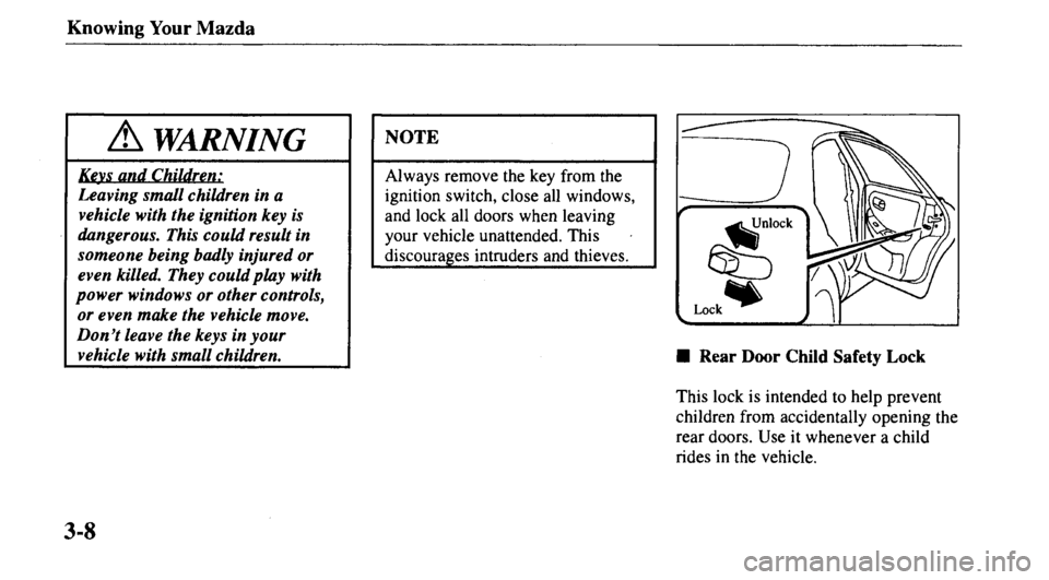 MAZDA MODEL 626 2000 Manual PDF 