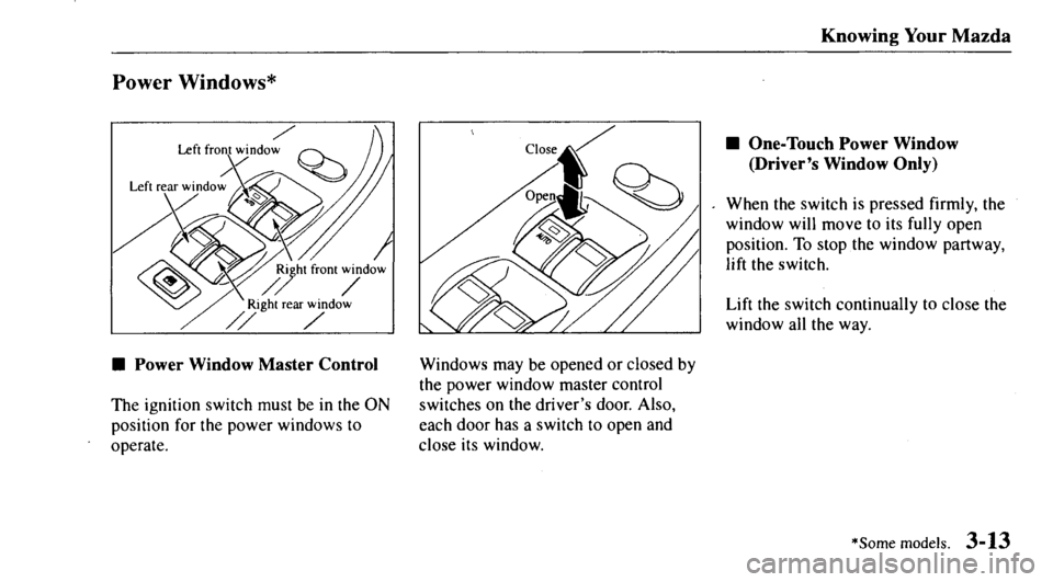 MAZDA MODEL 626 2000 Manual PDF 