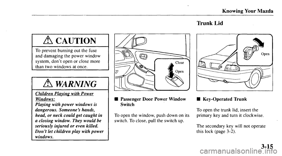 MAZDA MODEL 626 2000 Manual Online 