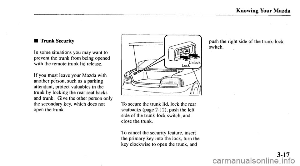 MAZDA MODEL 626 2000 Manual Online 