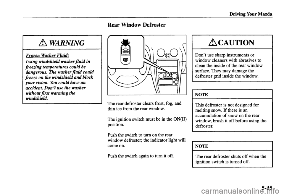 MAZDA MODEL MX-5 MIATA 2000 Owners Manual MAZDA MODEL MX-5 MIATA 2000 Owners Manual