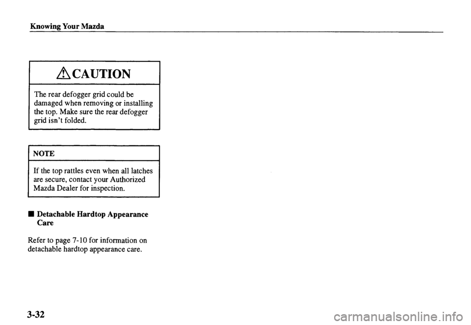 MAZDA MODEL MX-5 MIATA 2000 Manual PDF MAZDA MODEL MX-5 MIATA 2000 Manual PDF