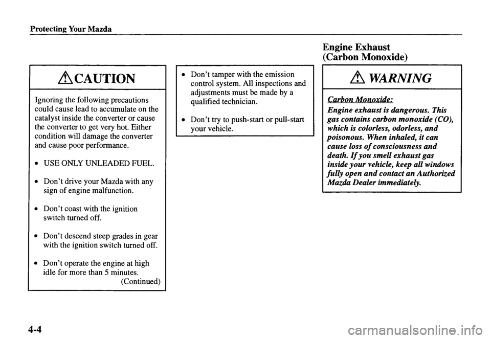 MAZDA MODEL MX-5 MIATA 2000 Manual PDF MAZDA MODEL MX-5 MIATA 2000 Manual PDF