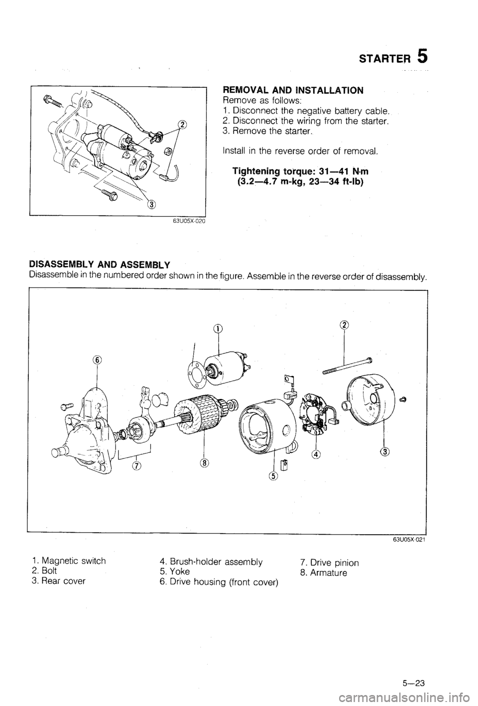 MAZDA 323 1988 Workshop Manual MAZDA 323 1988 Workshop Manual