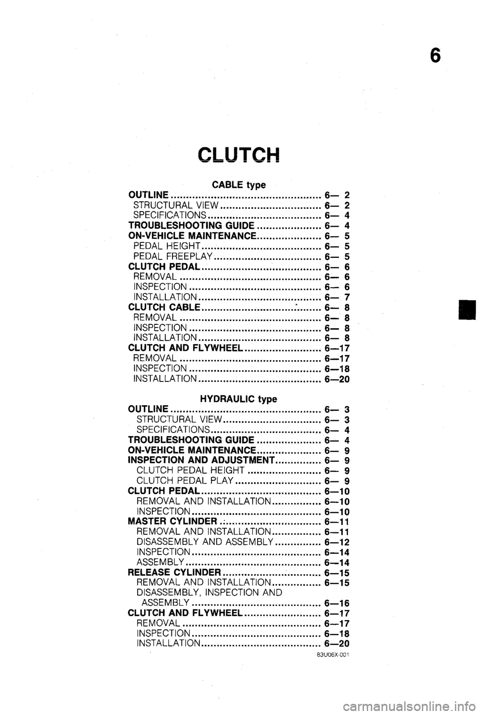 MAZDA 323 1988 Workshop Manual MAZDA 323 1988 Workshop Manual