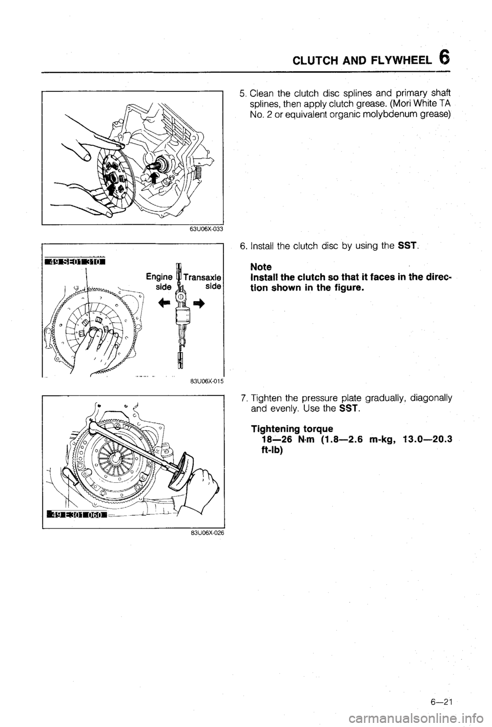MAZDA 323 1988 Workshop Manual MAZDA 323 1988 Workshop Manual