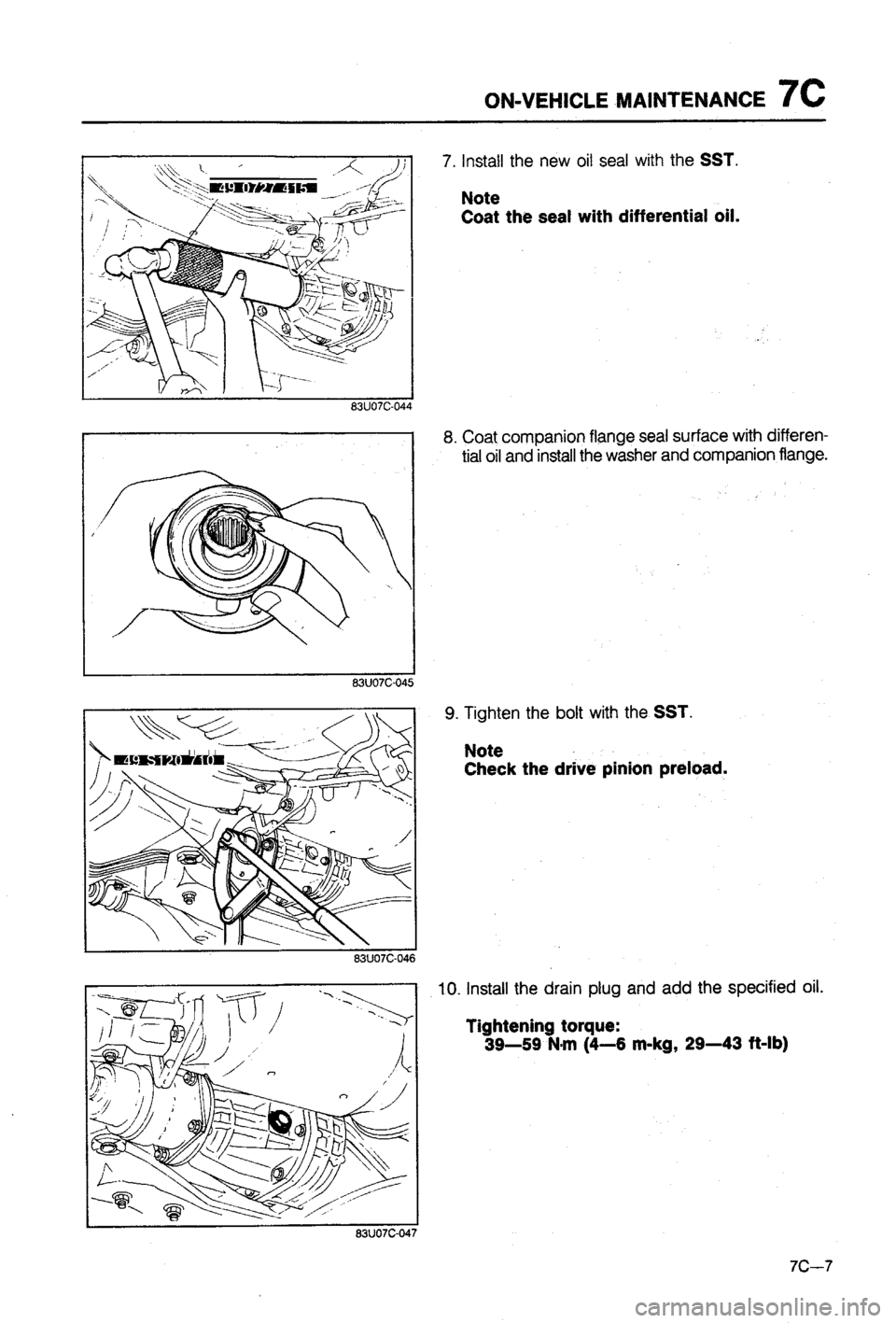 MAZDA 323 1988 Workshop Manual MAZDA 323 1988 Workshop Manual