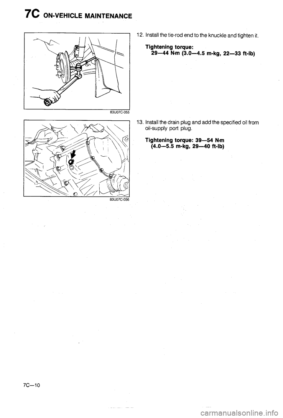 MAZDA 323 1988 Workshop Manual MAZDA 323 1988 Workshop Manual