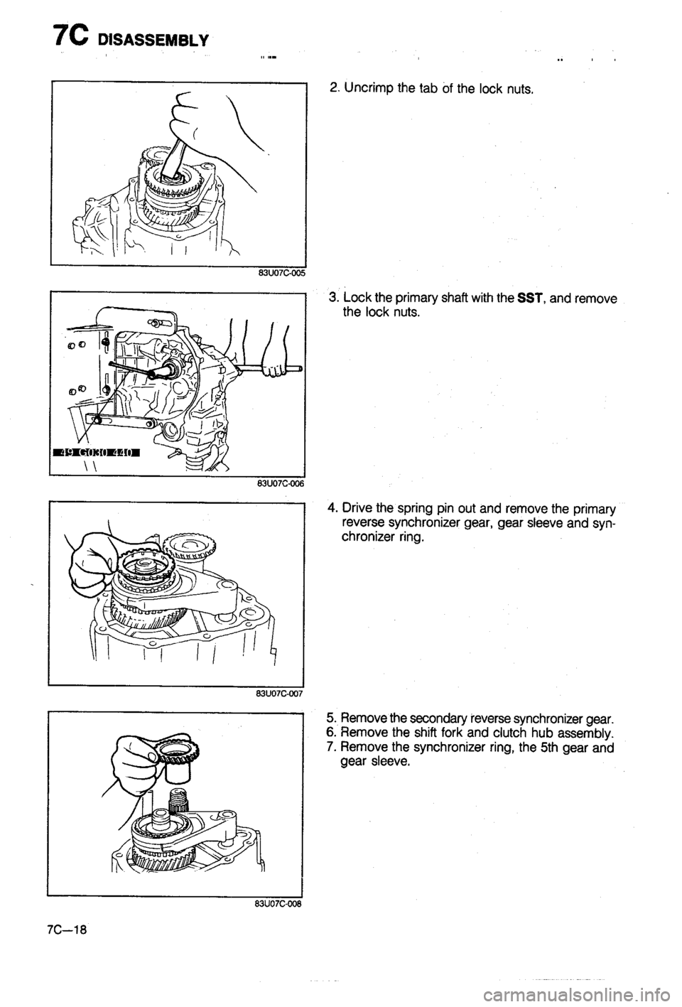 MAZDA 323 1988 Workshop Manual MAZDA 323 1988 Workshop Manual