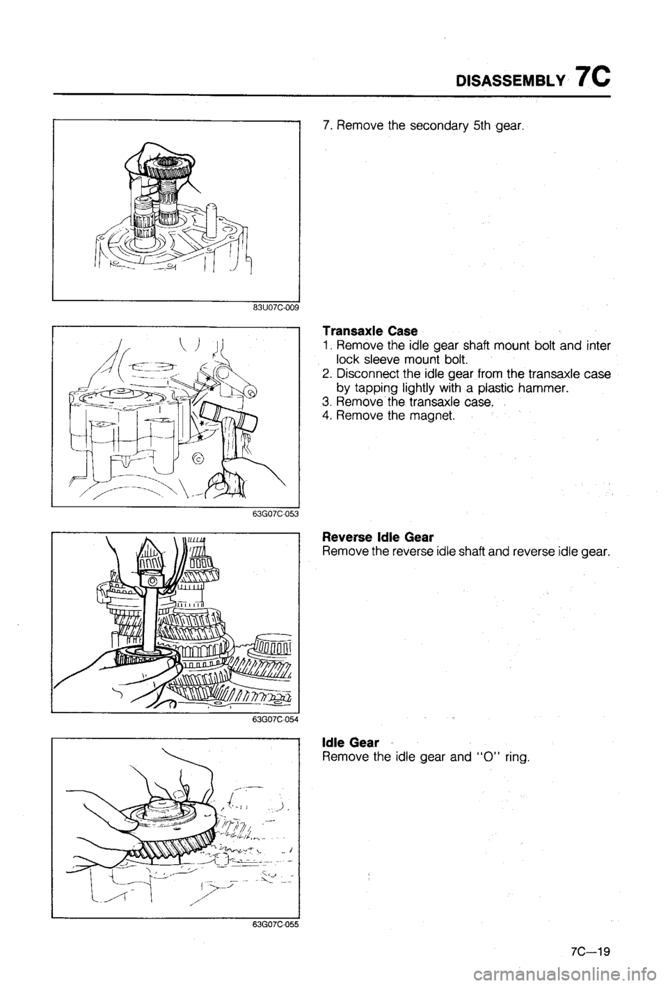 MAZDA 323 1988 Workshop Manual MAZDA 323 1988 Workshop Manual