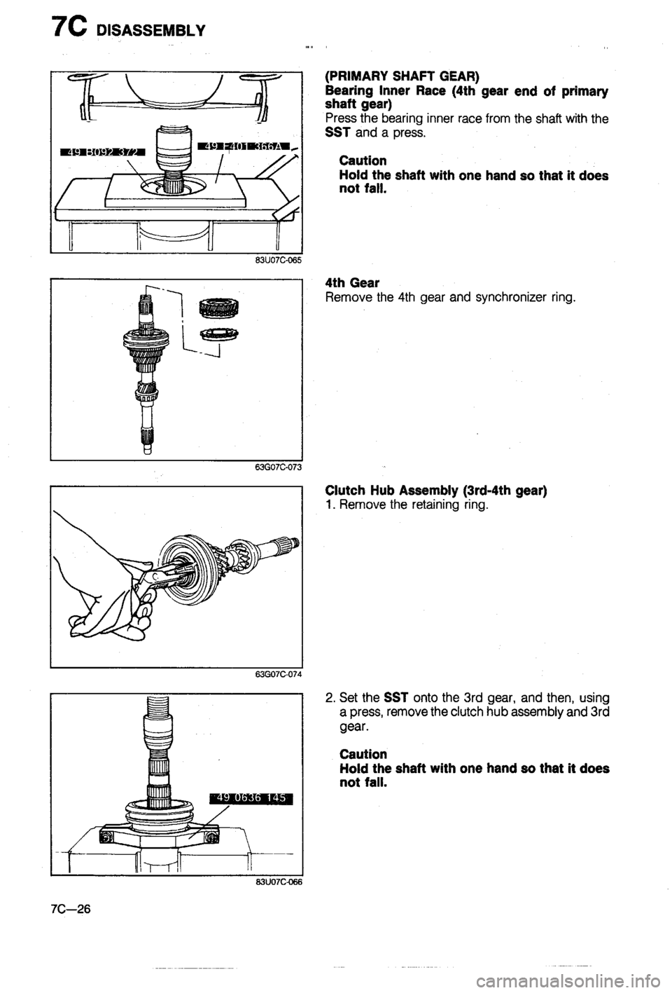 MAZDA 323 1988 Workshop Manual MAZDA 323 1988 Workshop Manual