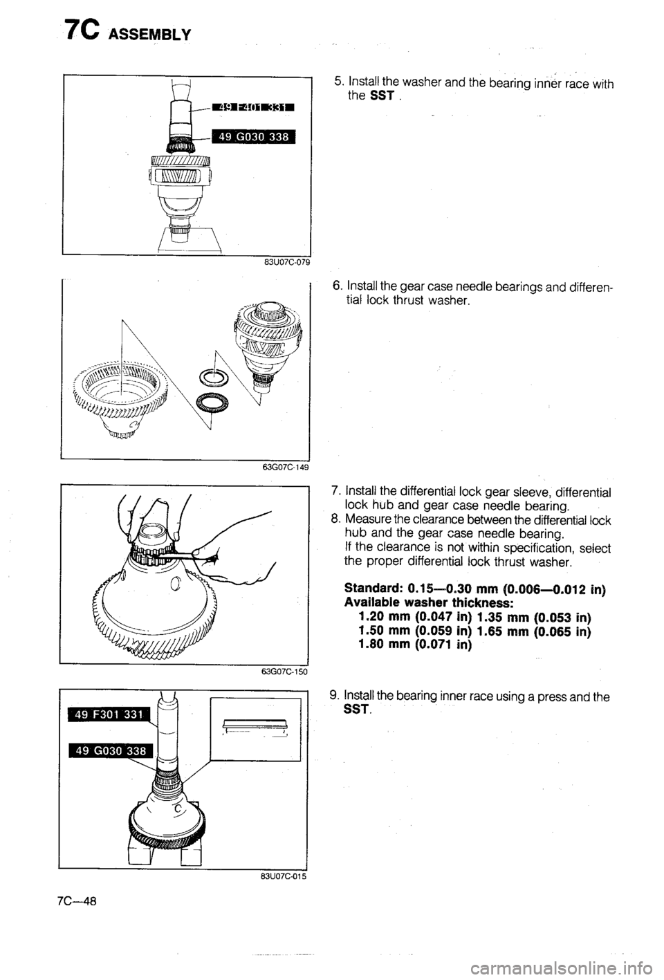 MAZDA 323 1988 Workshop Manual MAZDA 323 1988 Workshop Manual