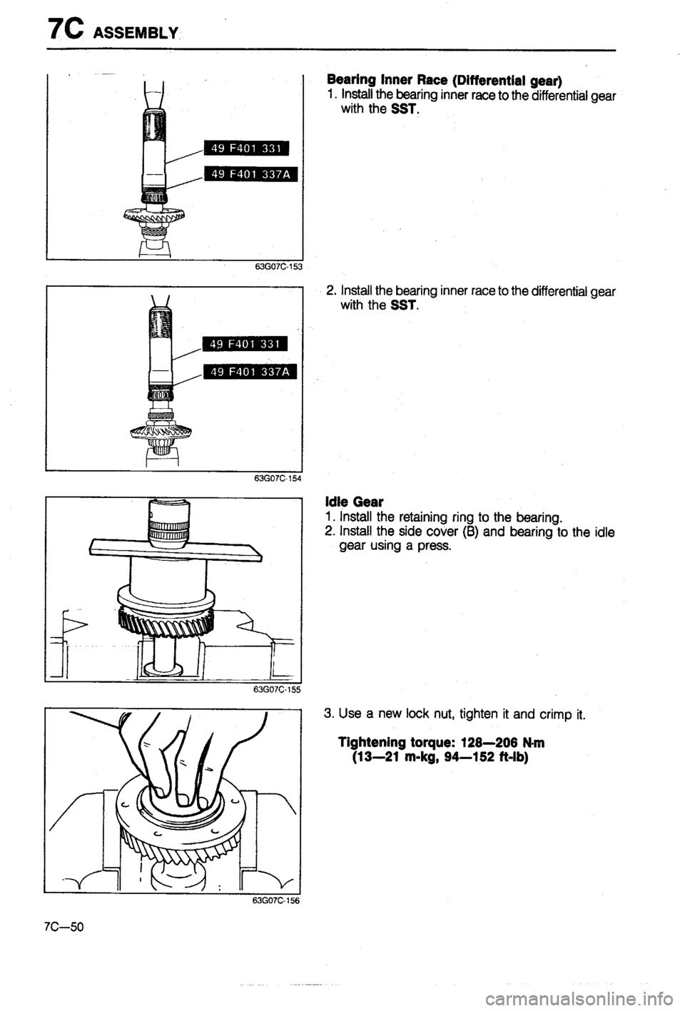 MAZDA 323 1988 Workshop Manual MAZDA 323 1988 Workshop Manual