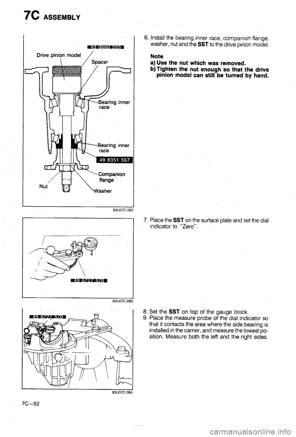 MAZDA 323 1988 Workshop Manual MAZDA 323 1988 Workshop Manual