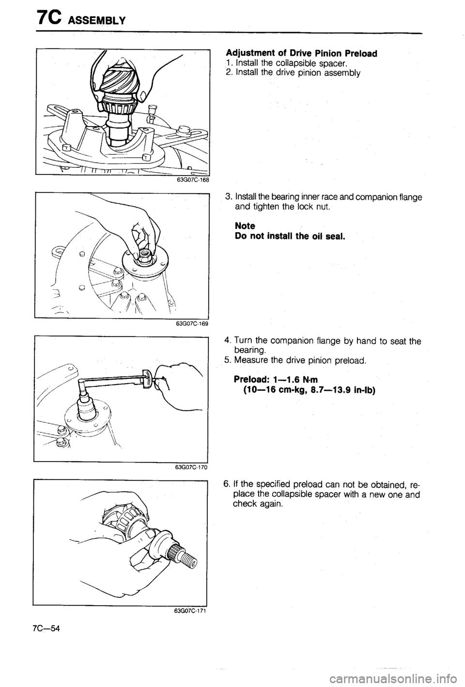 MAZDA 323 1988 Workshop Manual MAZDA 323 1988 Workshop Manual