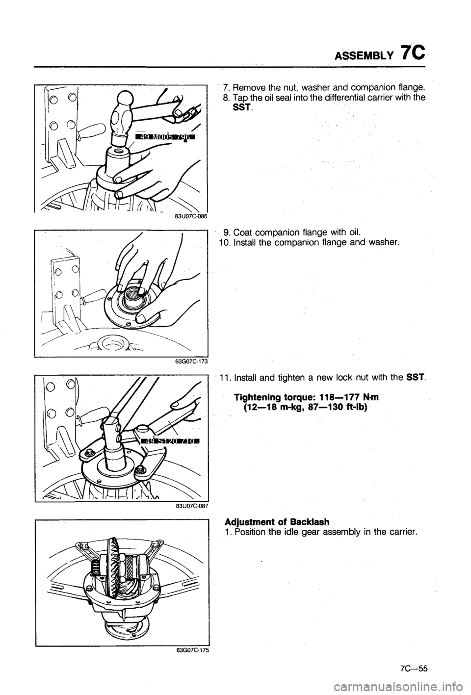 MAZDA 323 1988 Workshop Manual MAZDA 323 1988 Workshop Manual