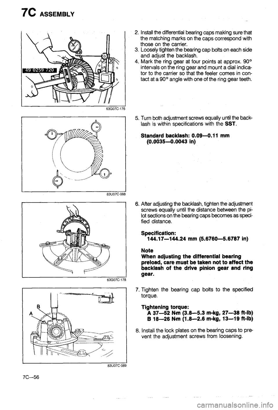 MAZDA 323 1988 Workshop Manual MAZDA 323 1988 Workshop Manual