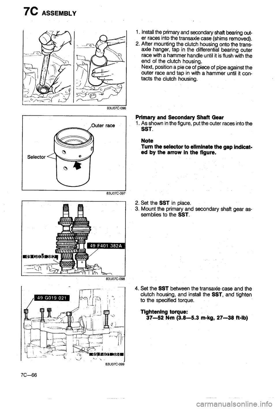 MAZDA 323 1988 Workshop Manual MAZDA 323 1988 Workshop Manual