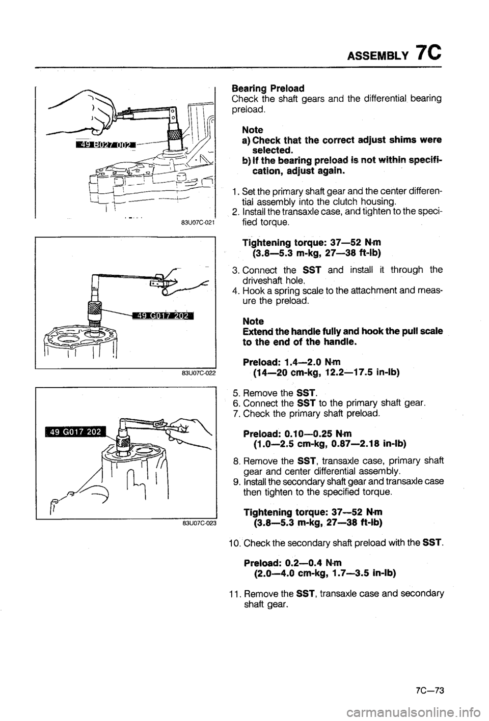 MAZDA 323 1988 Workshop Manual MAZDA 323 1988 Workshop Manual