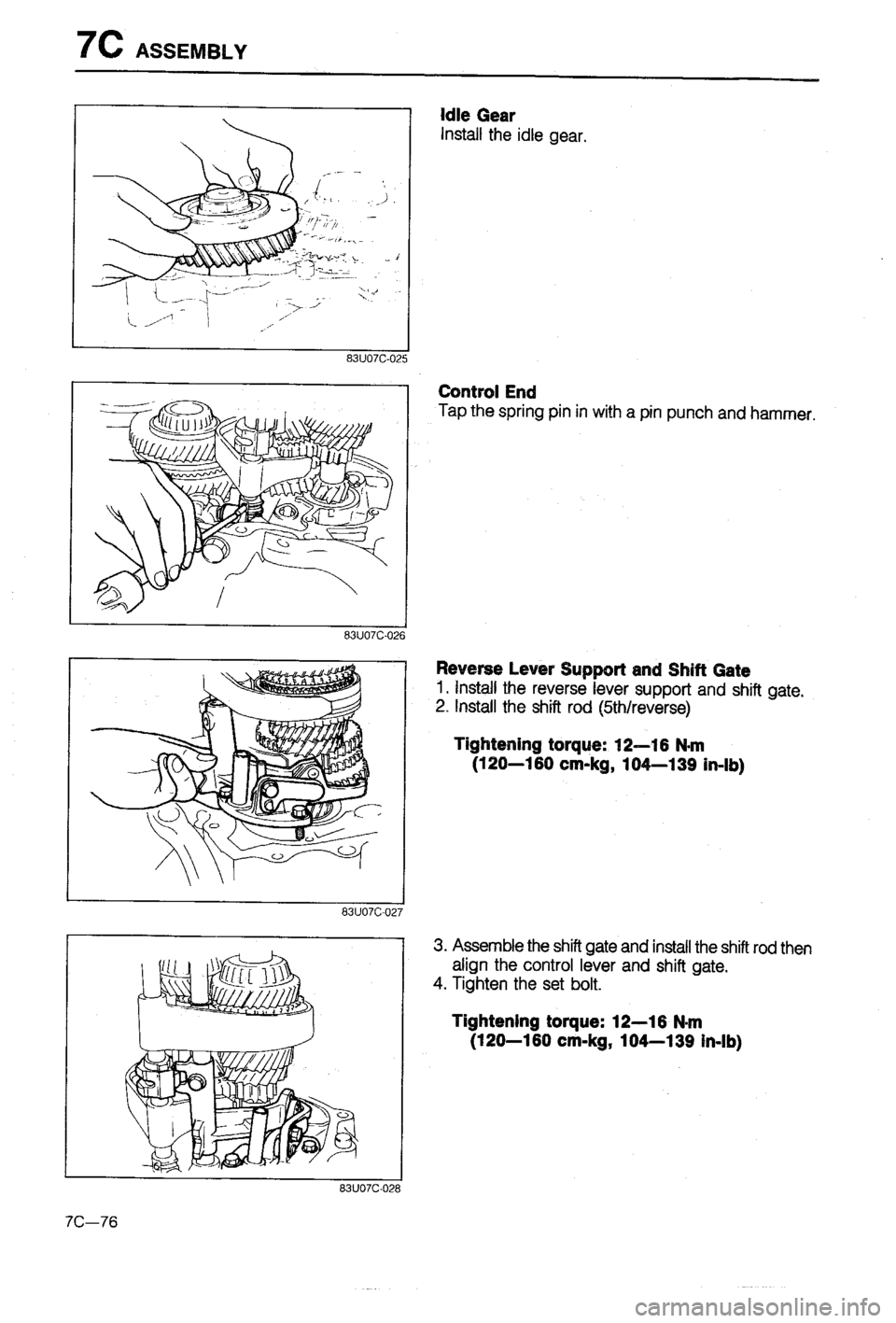 MAZDA 323 1988 Workshop Manual MAZDA 323 1988 Workshop Manual
