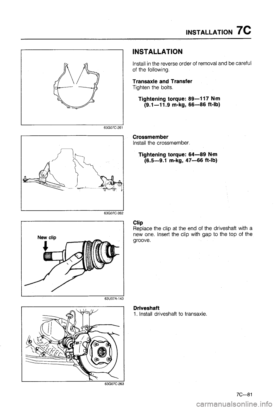MAZDA 323 1988 Workshop Manual MAZDA 323 1988 Workshop Manual