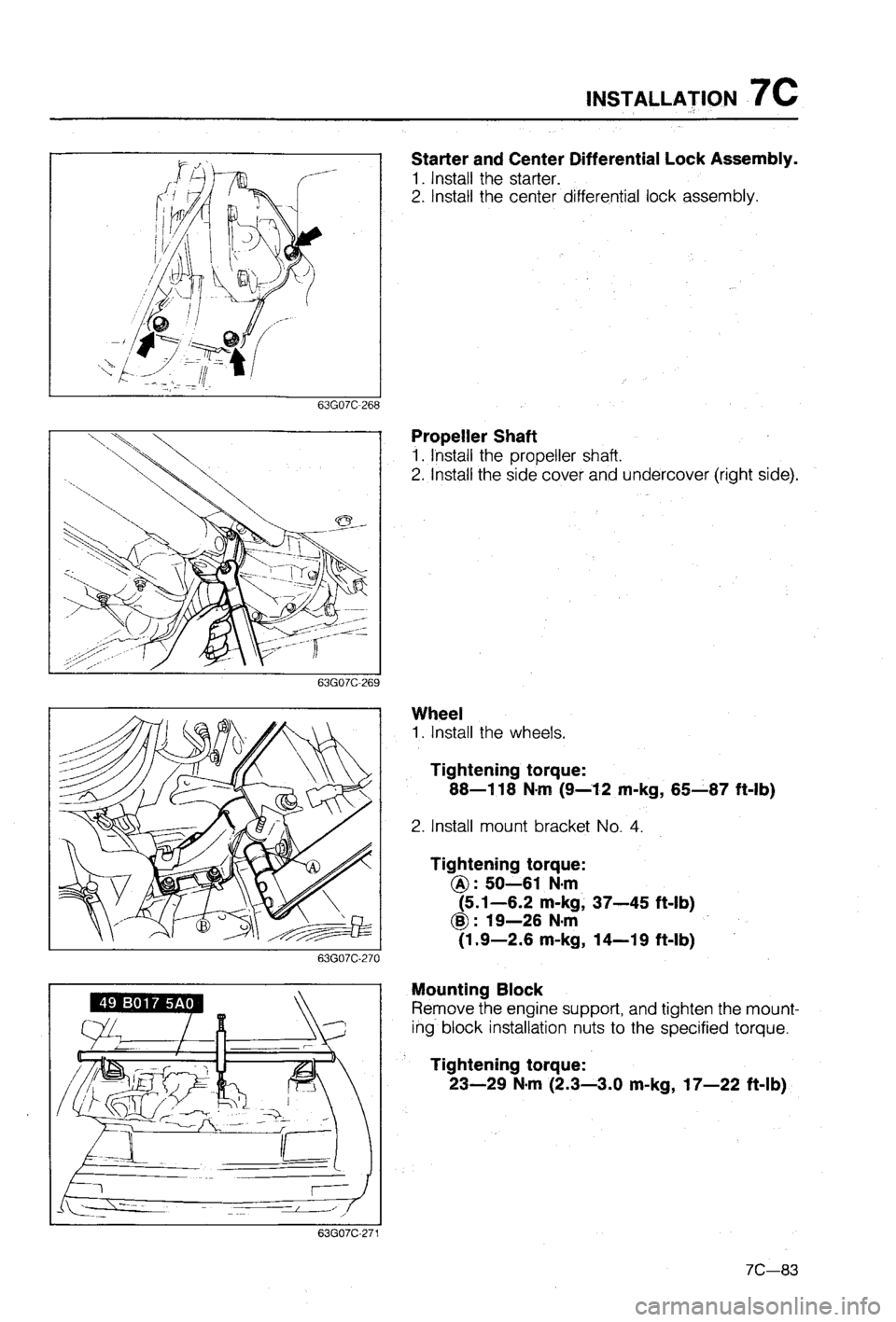 MAZDA 323 1988 Workshop Manual MAZDA 323 1988 Workshop Manual