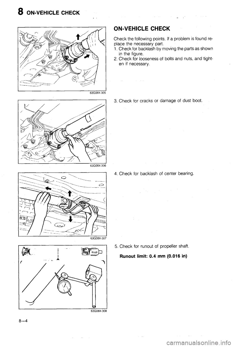 MAZDA 323 1988 Workshop Manual MAZDA 323 1988 Workshop Manual