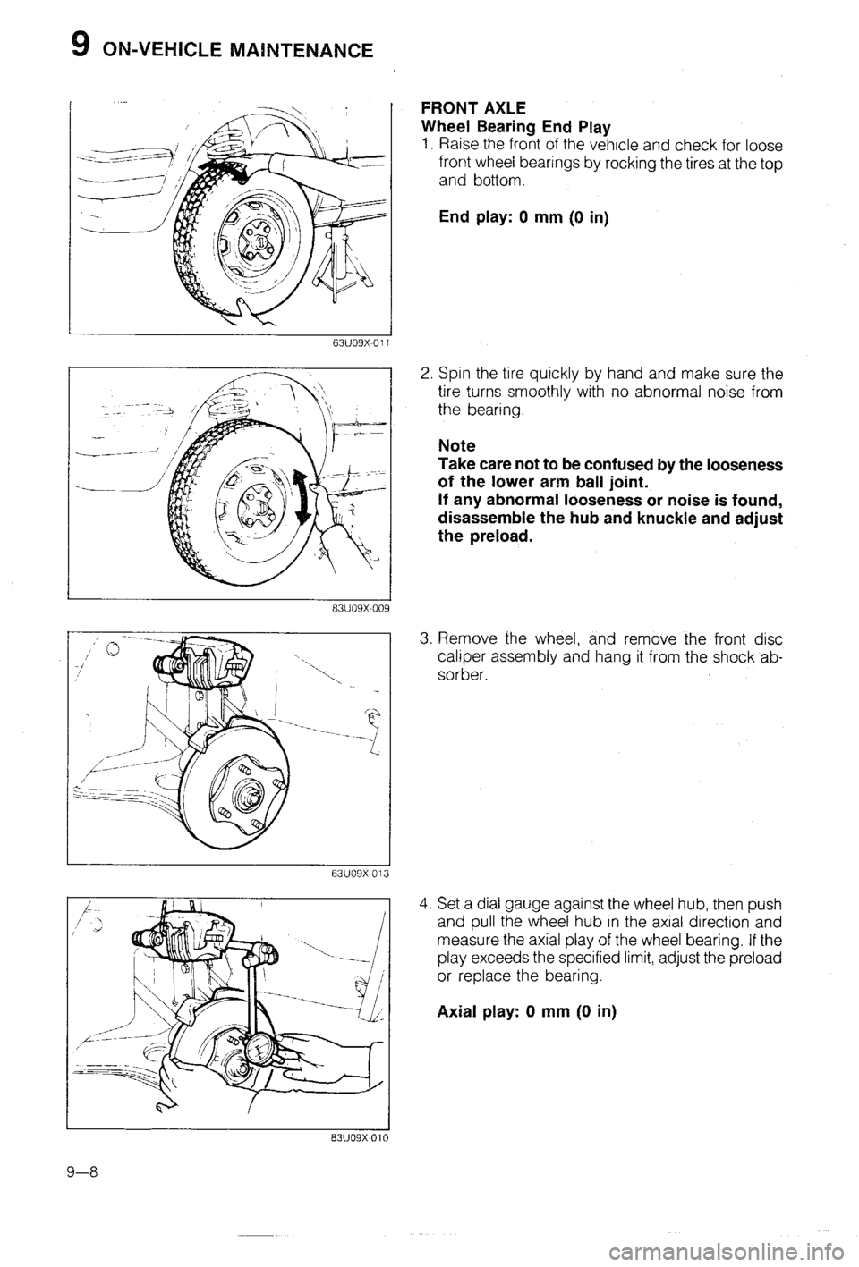 MAZDA 323 1988 Workshop Manual MAZDA 323 1988 Workshop Manual