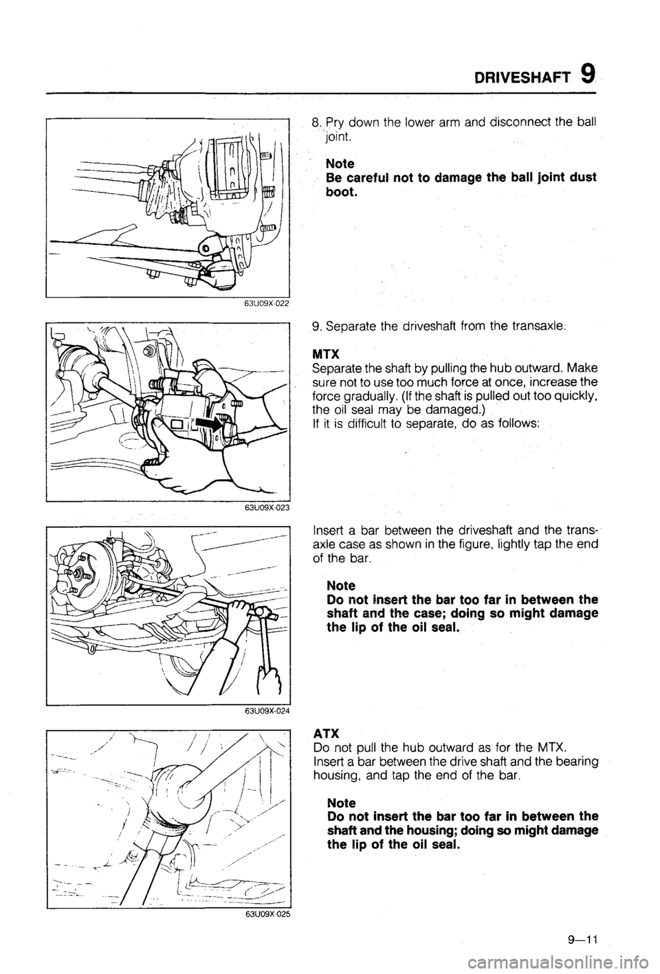MAZDA 323 1988 Workshop Manual MAZDA 323 1988 Workshop Manual