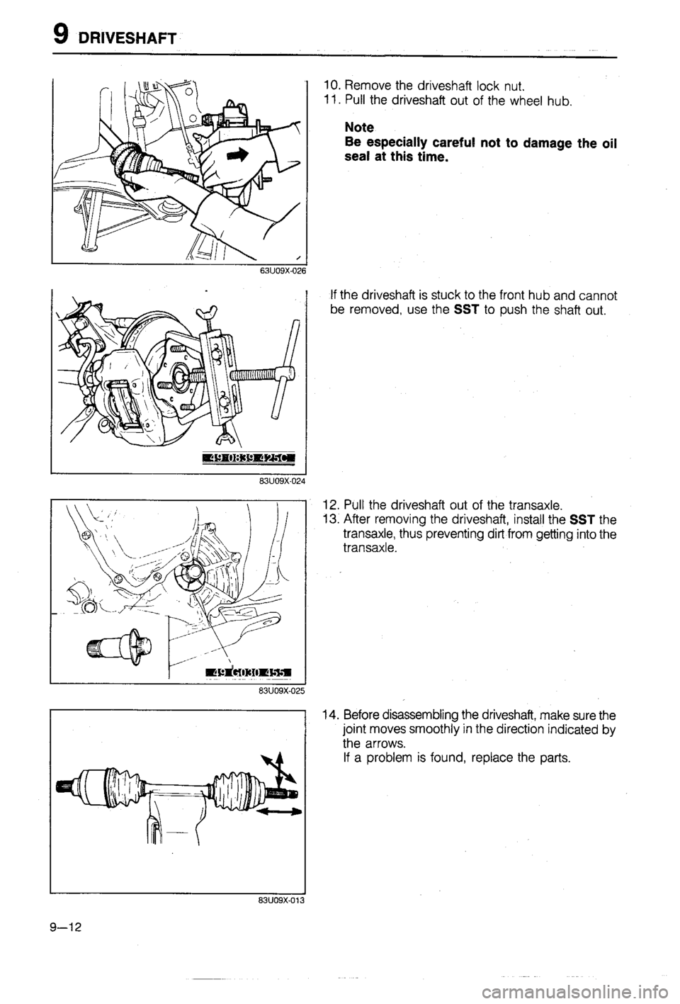 MAZDA 323 1988 Workshop Manual MAZDA 323 1988 Workshop Manual