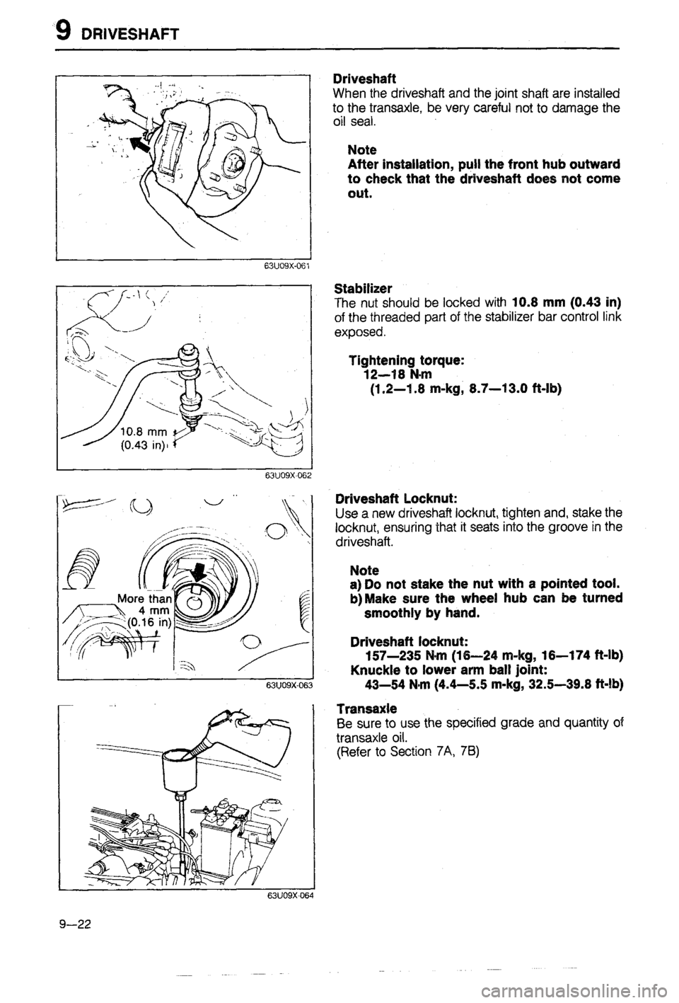 MAZDA 323 1988 Workshop Manual MAZDA 323 1988 Workshop Manual