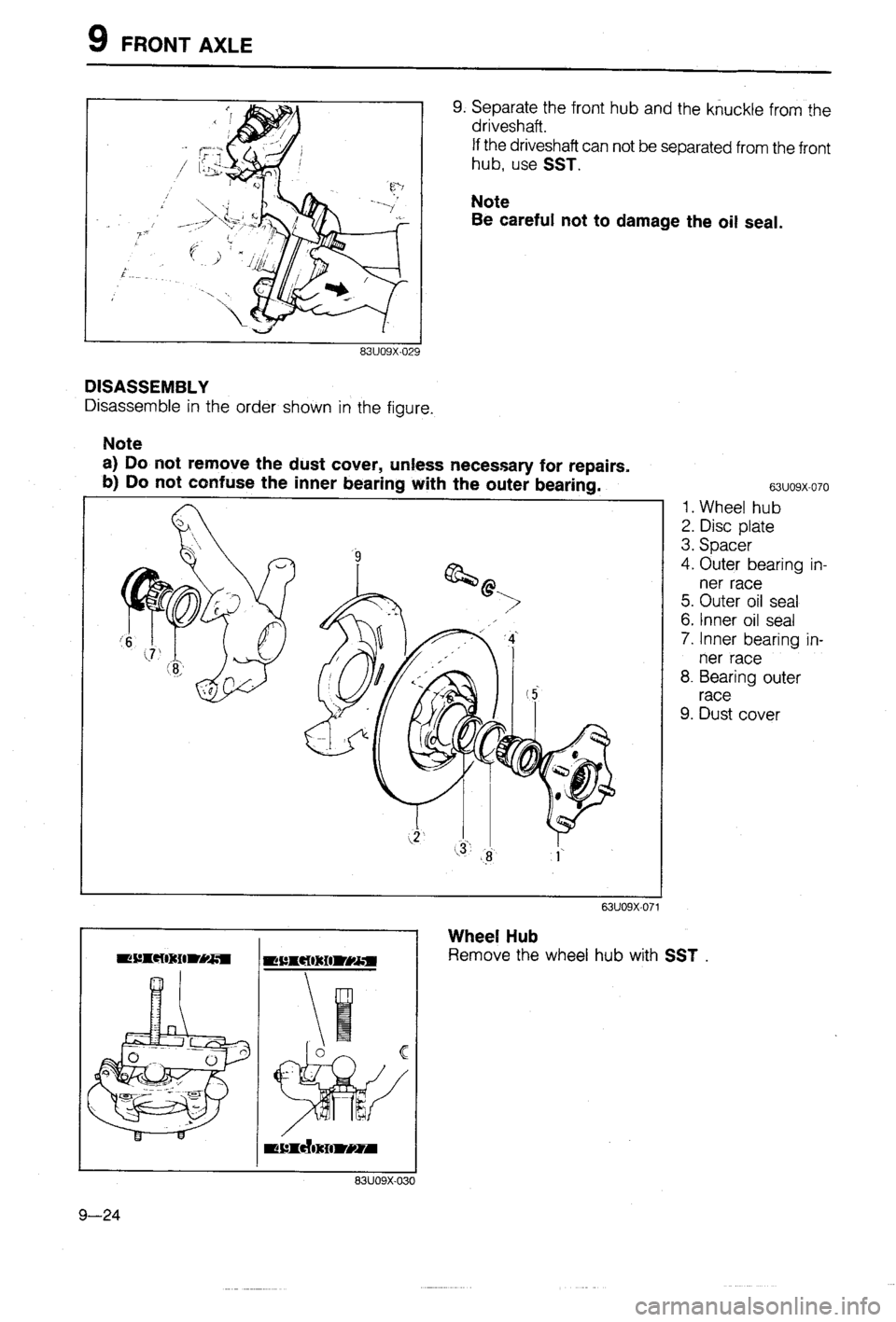 MAZDA 323 1988 Workshop Manual MAZDA 323 1988 Workshop Manual