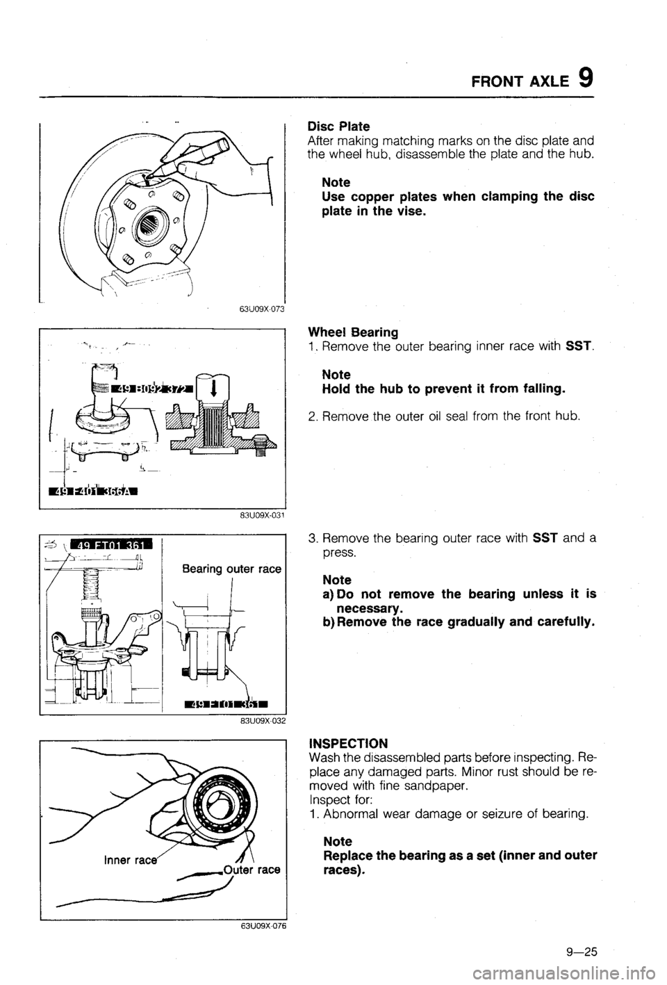 MAZDA 323 1988 Workshop Manual MAZDA 323 1988 Workshop Manual