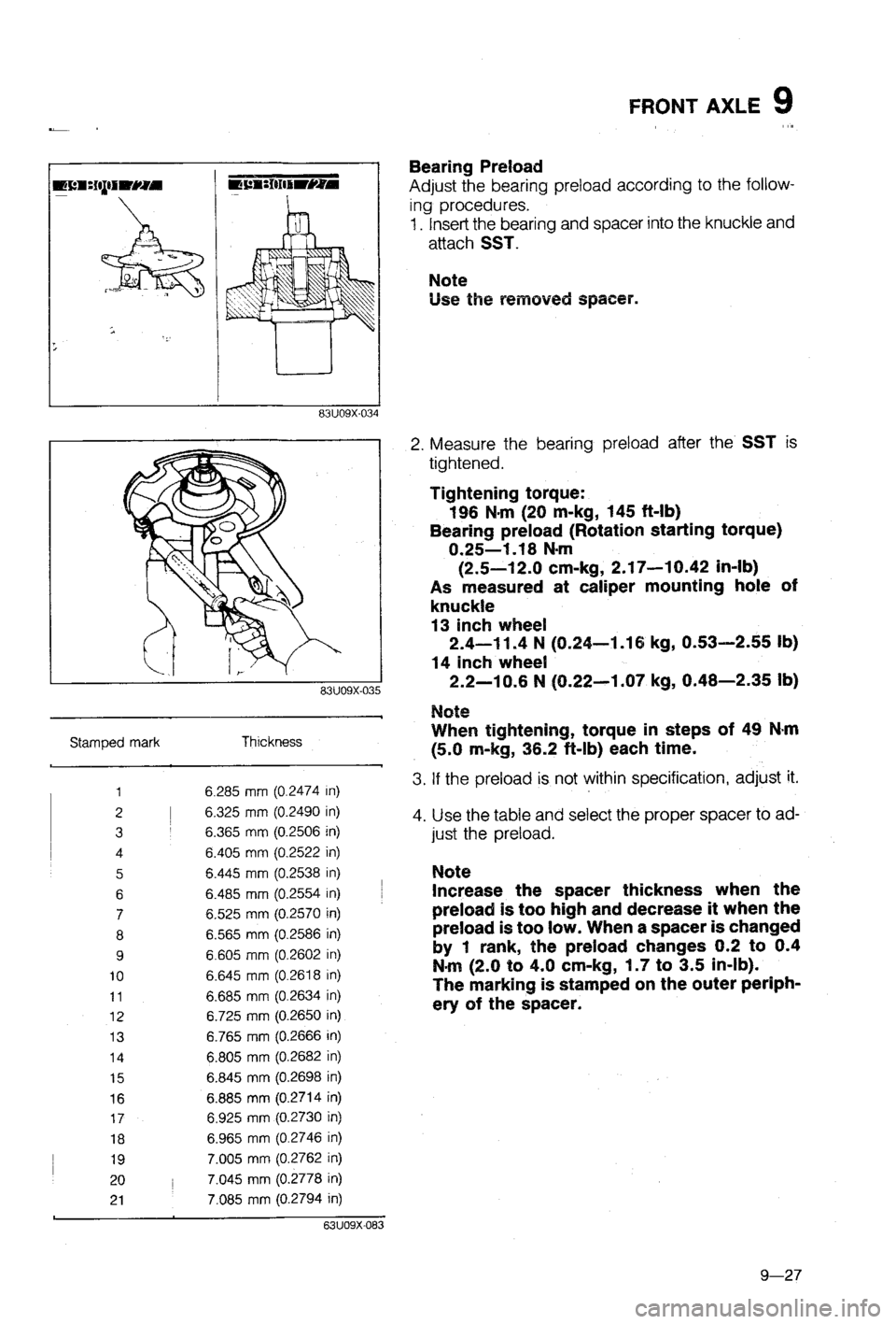MAZDA 323 1988 Workshop Manual MAZDA 323 1988 Workshop Manual