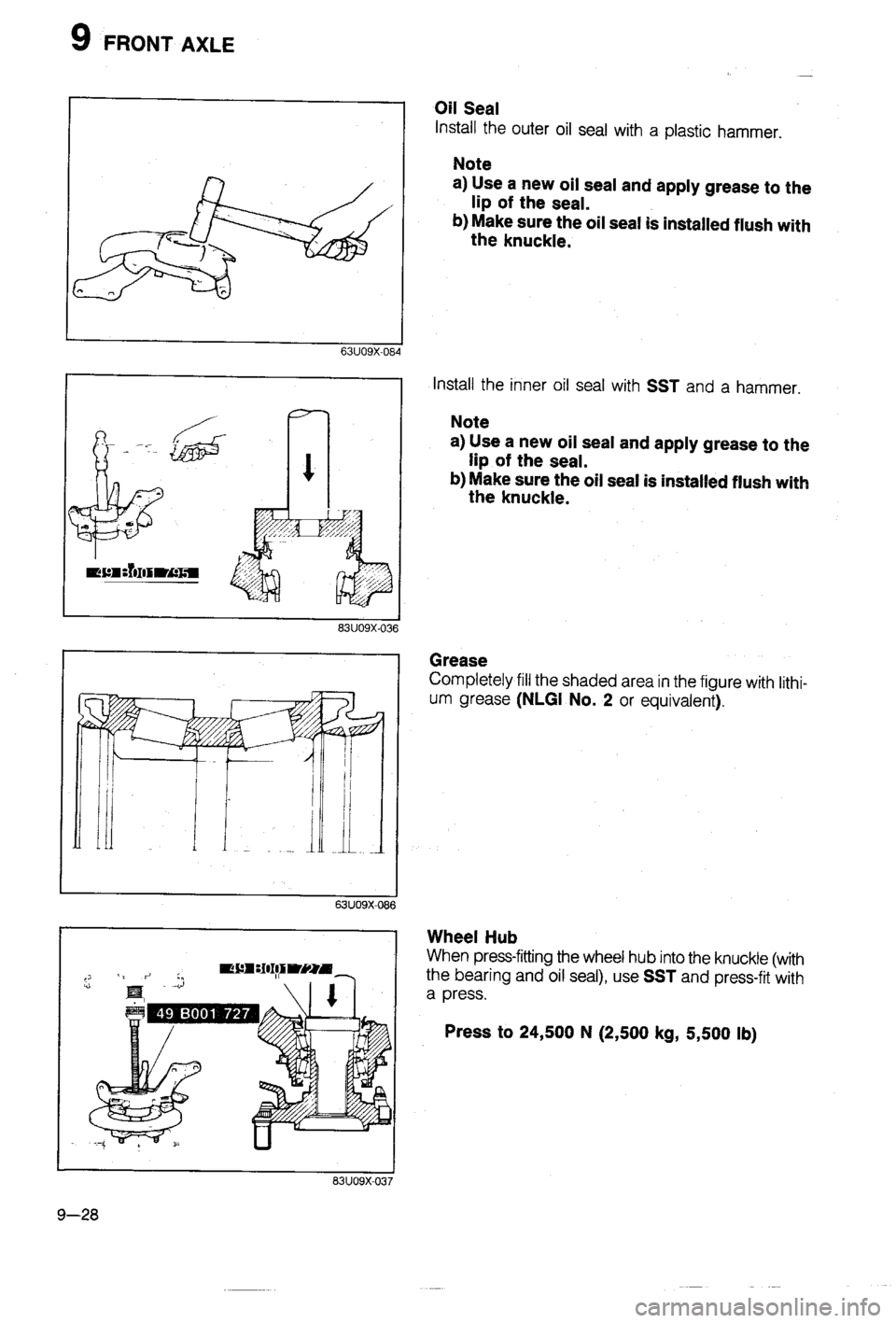 MAZDA 323 1988 Workshop Manual MAZDA 323 1988 Workshop Manual