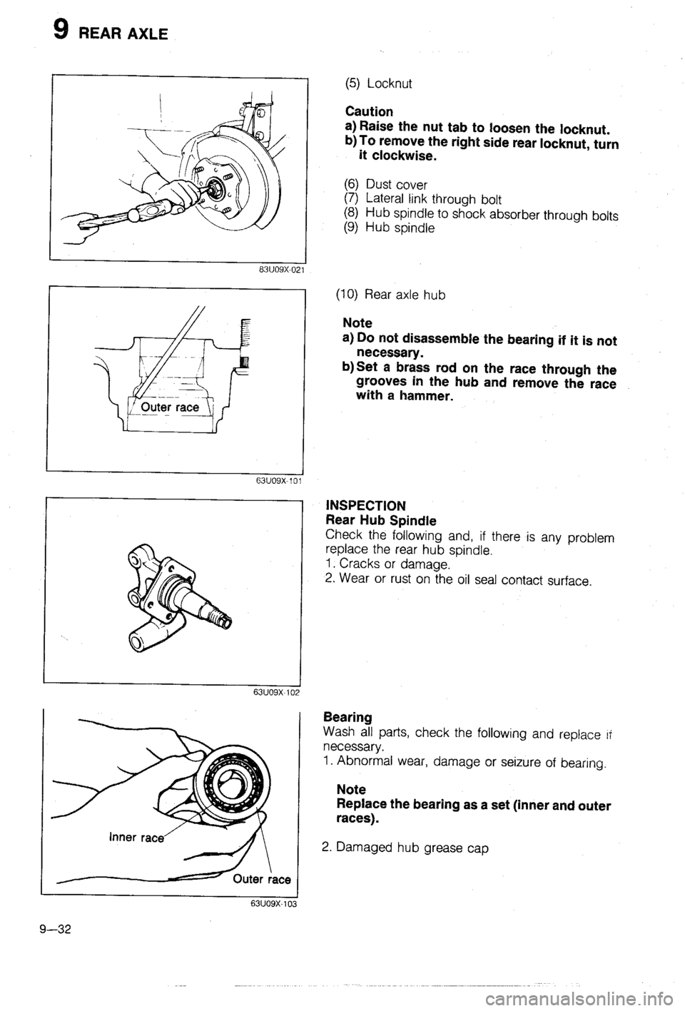 MAZDA 323 1988 Workshop Manual MAZDA 323 1988 Workshop Manual