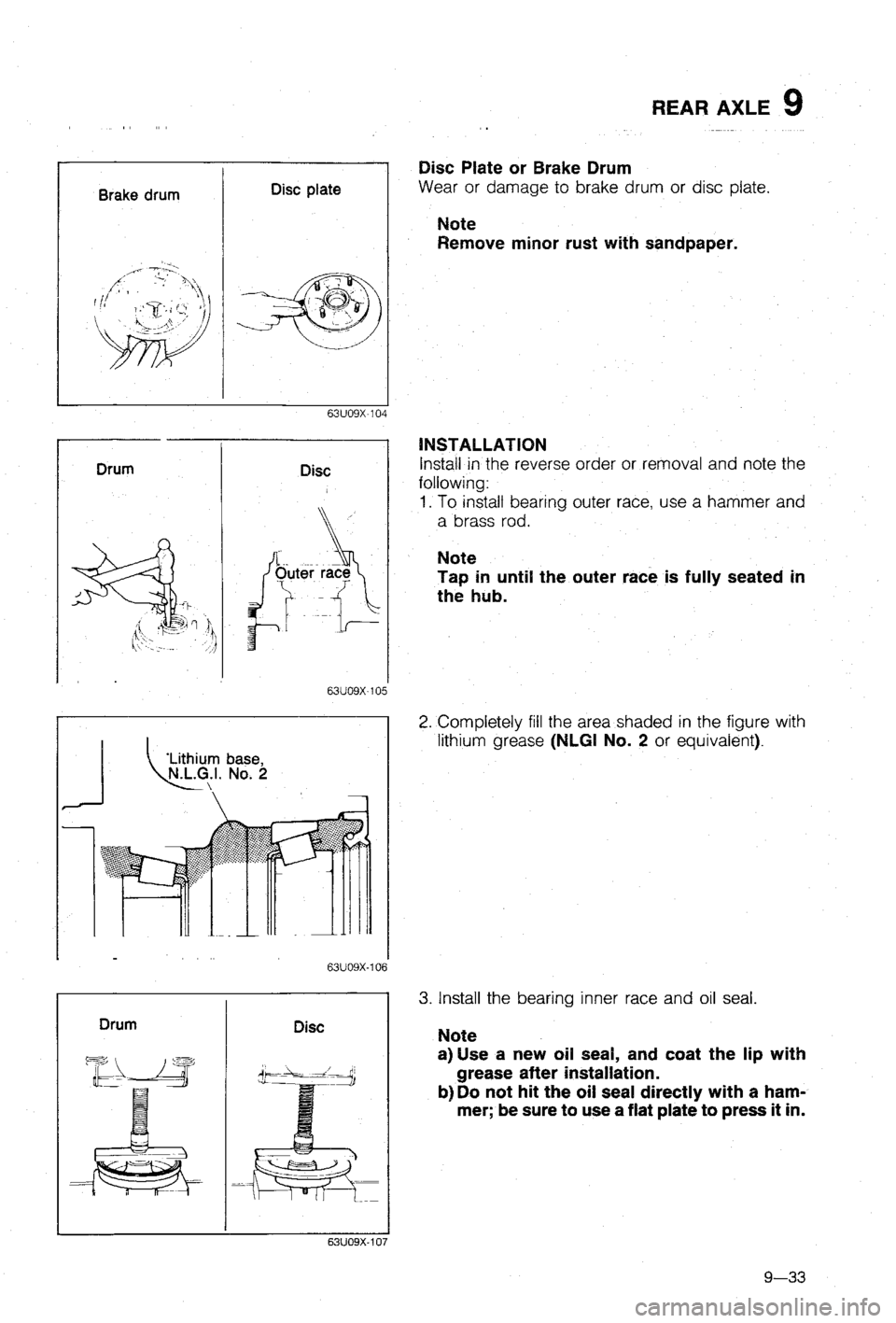 MAZDA 323 1988 Workshop Manual MAZDA 323 1988 Workshop Manual